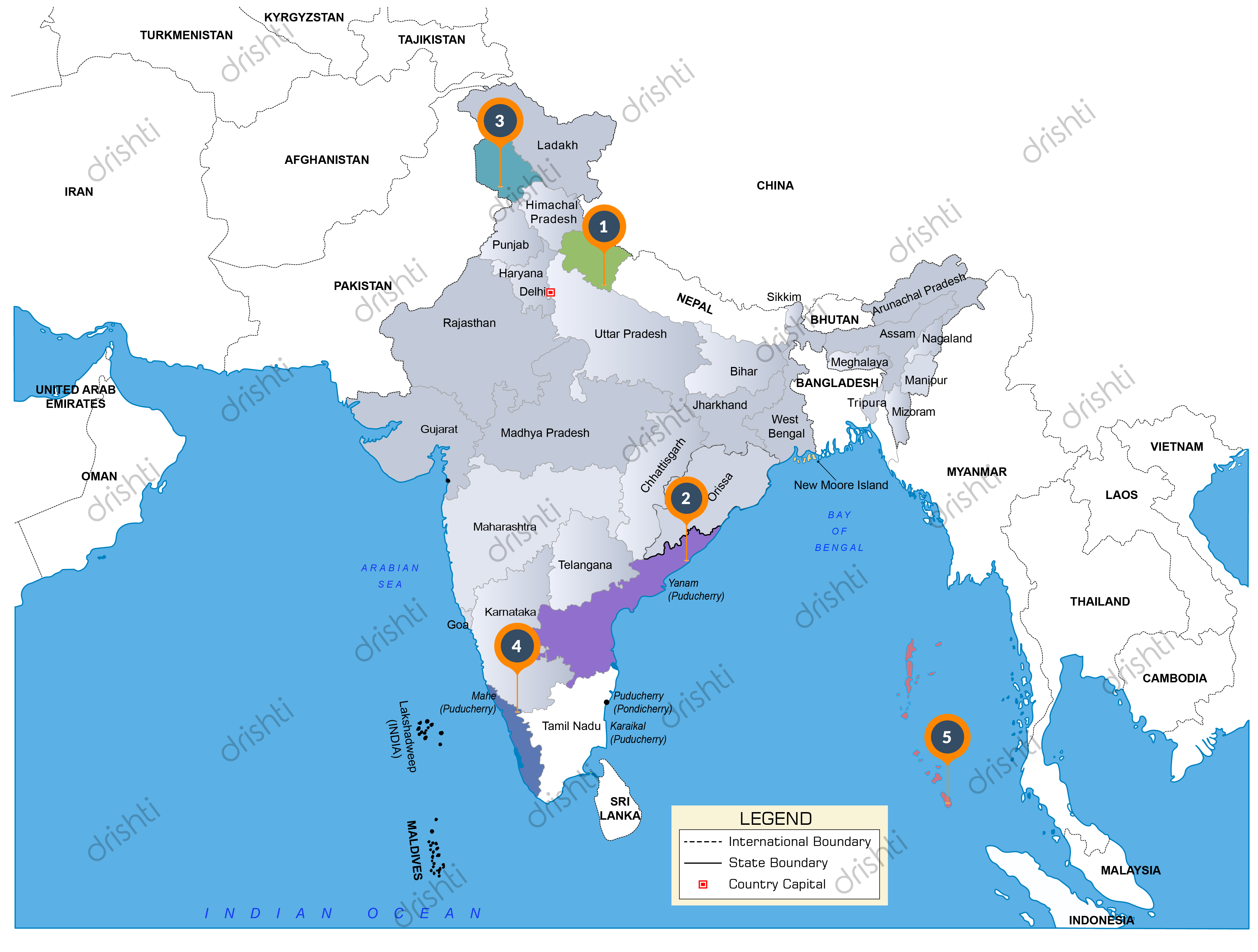 India Map February II 2026 Learning Through Maps 01 Feb 2026 English 